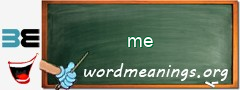 WordMeaning blackboard for me